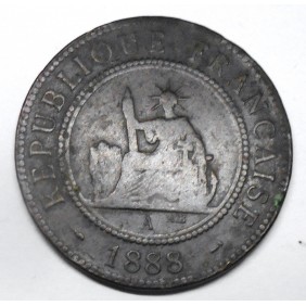 FRENCH INDOCHINA 1 Cent 1888