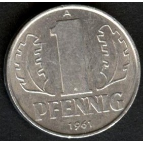 DDR 1 Pfennig 1961