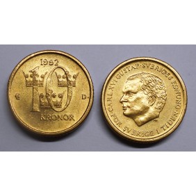 SWEDEN 10 Kronor 1992