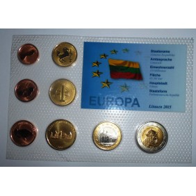 LITHUANIA Set coins 2015...