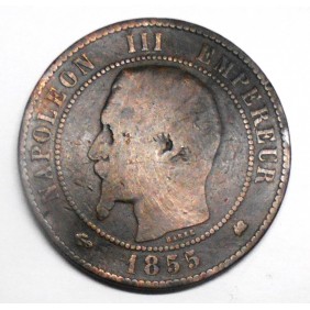 FRANCE 10 Centimes 1855 K