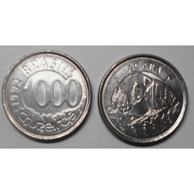 BRAZIL 1000 Cruzeiros 1992