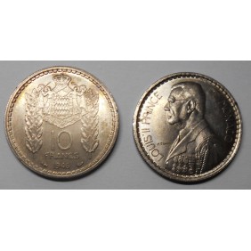 MONACO 10 Francs 1946 Louis II