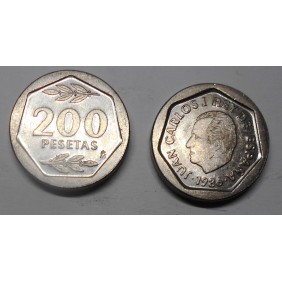 SPAIN 200 Pesetas 1986 Juan...