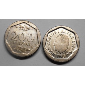 SPAIN 200 Pesetas 1988 Juan...
