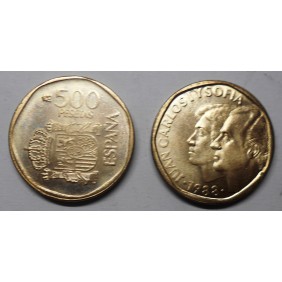 SPAIN 500 Pesetas 1988 Juan...