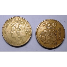 SPAIN 500 Pesetas 1990 Juan...