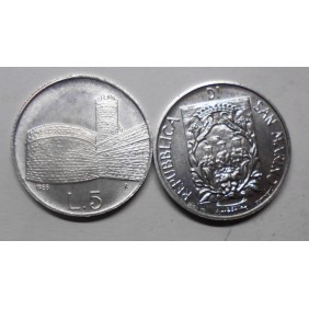 SAN MARINO 5 Lire 1988...