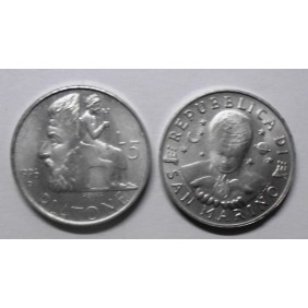 SAN MARINO 5 Lire 1996 Platone