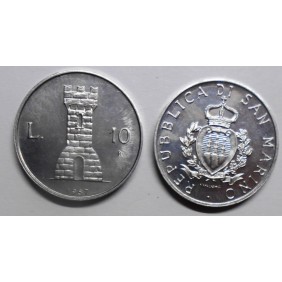 SAN MARINO 10 Lire 1987...