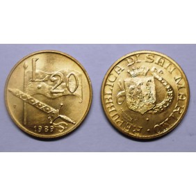SAN MARINO 20 Lire 1989