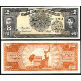 PHILIPPINES 20 Pesos 1949
