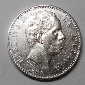 2 Lire 1884 q.FDC