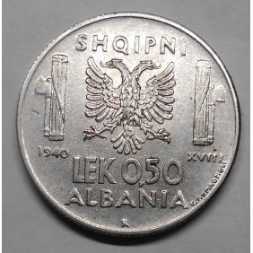 ALBANIA 0,50 Lek 1940