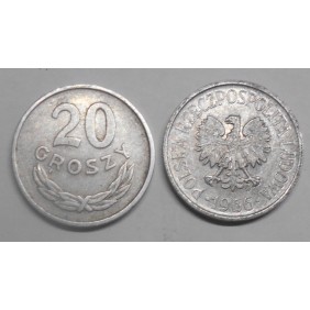 POLAND 20 Groszy 1966