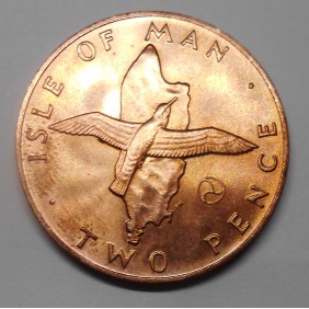 ISLE OF MAN 2 Pence 1979 AA