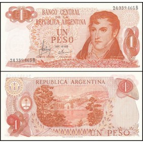 ARGENTINA 1 Peso 1970 Series B