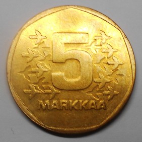 FINLAND 5 Markkaa 1972