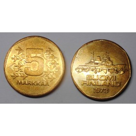 FINLAND 5 Markkaa 1973