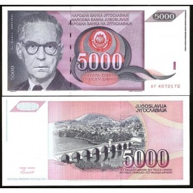 YUGOSLAVIA 5000 Dinara 1991