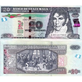 GUATEMALA 20 Quetzales 2023