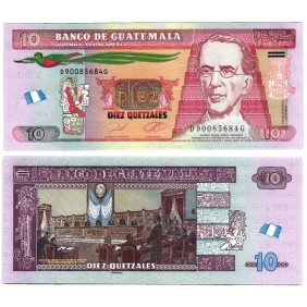 GUATEMALA 10 Quetzales 2023