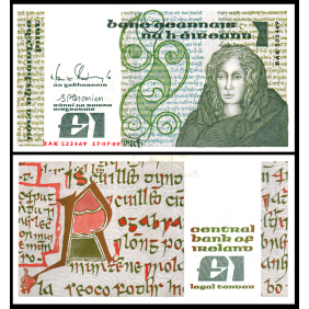 IRELAND 1 Pound 07.07.1989