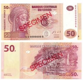 CONGO DEMOCRATIC 50 Francs...