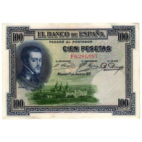 SPAIN 100 Pesetas 1925