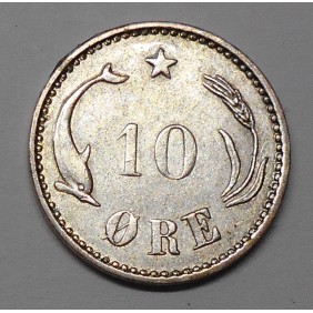 DENMARK 10 Ore 1905 AG