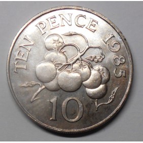 GUERNSEY 10 Pence 1985 FAO