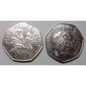 GUERNSEY 50 Pence 2012...