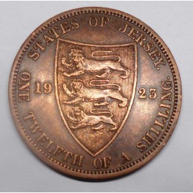 JERSEY 1/12 Shilling 1923...