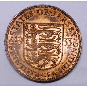 JERSEY 1/12 Shilling 1933