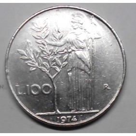 100 Lire 1974 sbarreta dopo...