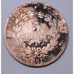 FRANCE 5 Centimes 1892 A