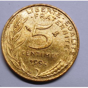 FRANCE 5 Centimes 1994