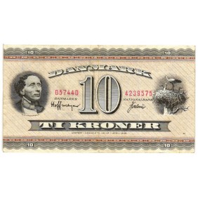 DENMARK 10 Kroner 1974