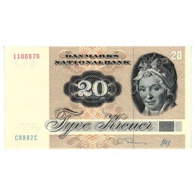 DENMARK 20 Kroner 1988