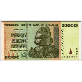 ZIMBABWE 20.000.000.000 2008