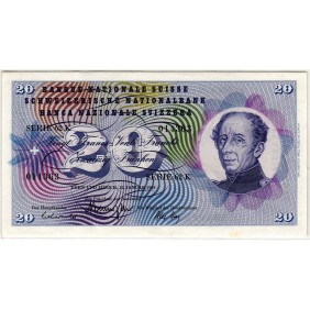 SWITZERLAND 20 Franken 1969