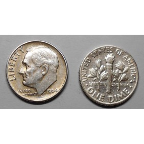 USA Roosevelt Dime 1964 AG