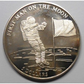 LIBERIA 5 Dollars 2000...