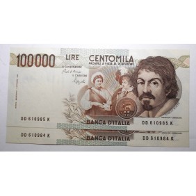100.000 Lire Caravaggio 1°...