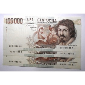 100.000 Lire Caravaggio 1°...