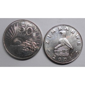 ZIMBABWE 50 Cents 2002
