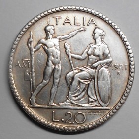 20 Lire LITTORE 1927 AG