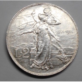 2 Lire 1911 CINQUANTENARIO AG