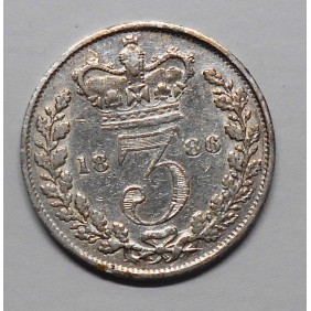 GREAT BRITAIN 3 Pence 1886...