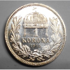 HUNGARY 1 Korona 1915 AG...